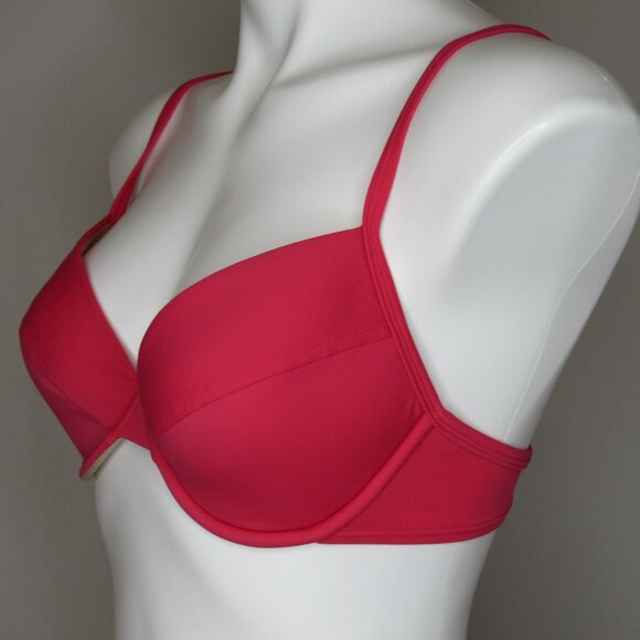 Victoria's Secret Y2K Salmon Pink Bikini Top Women's 34C Medium - Picture 2 of 8